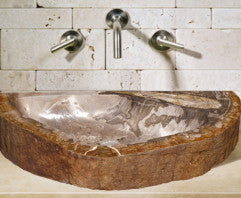 Petrified Wood Bathroom Sinks