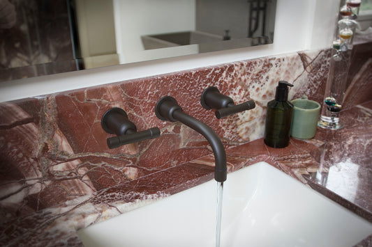 Wall Mount Gooseneck Lavatory/Tub filler Faucet