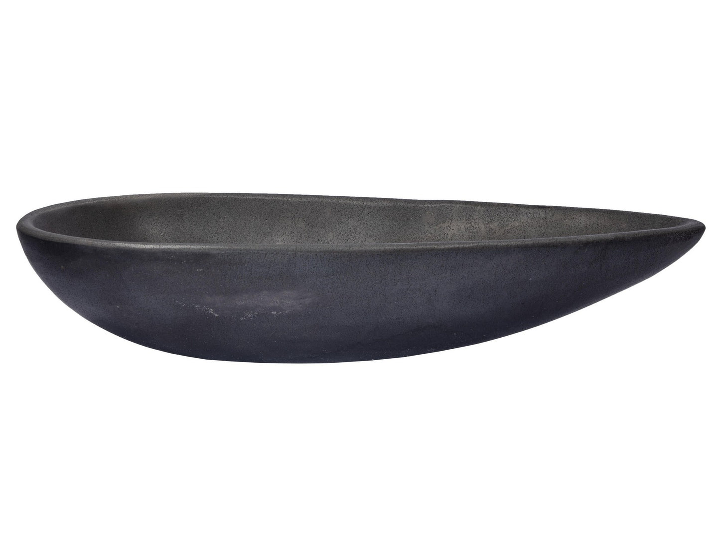 Pod Shaped Vessel Sink - Black Lava Stone