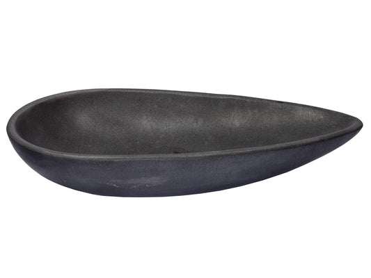 Pod Shaped Vessel Sink - Black Lava Stone