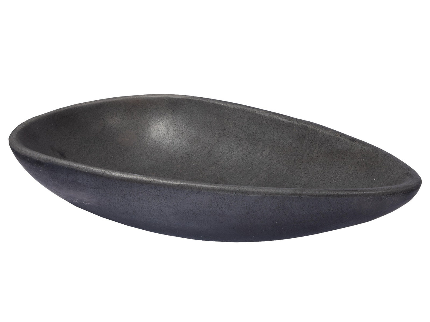 Pod Shaped Vessel Sink - Black Lava Stone