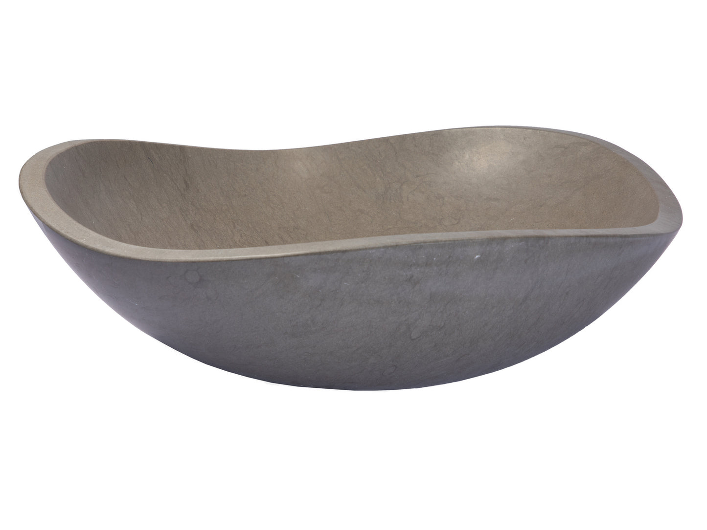 Molly Grey Marble Freeform Vessel Sink