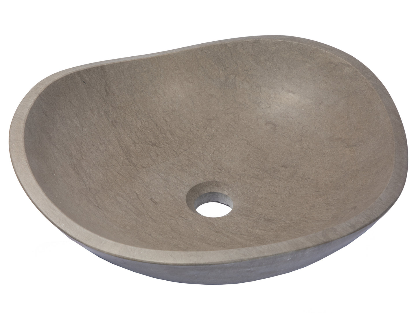 Molly Grey Marble Freeform Vessel Sink