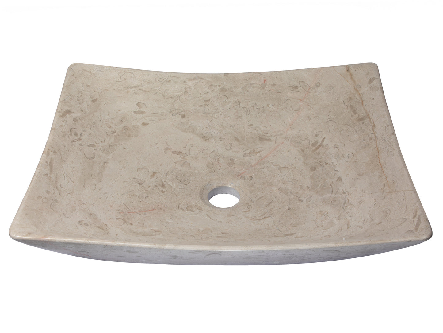 Thin Lipped Deep Zen Sink in Polished Penny Grey Marble