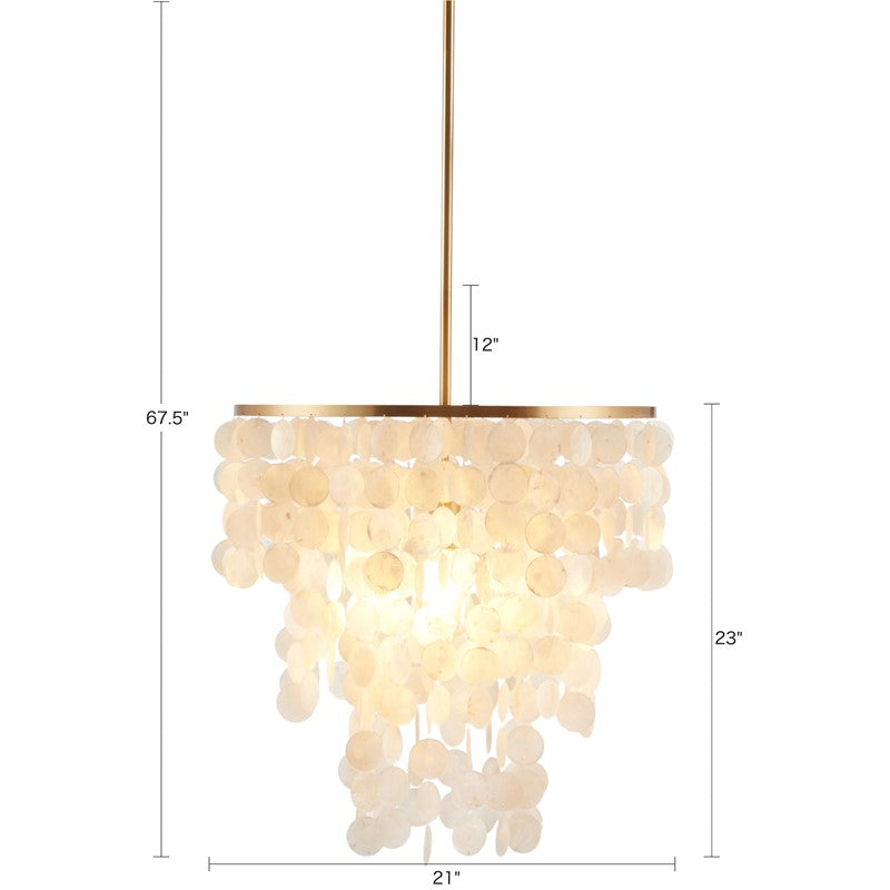 Isla Layered Capiz Chandelier