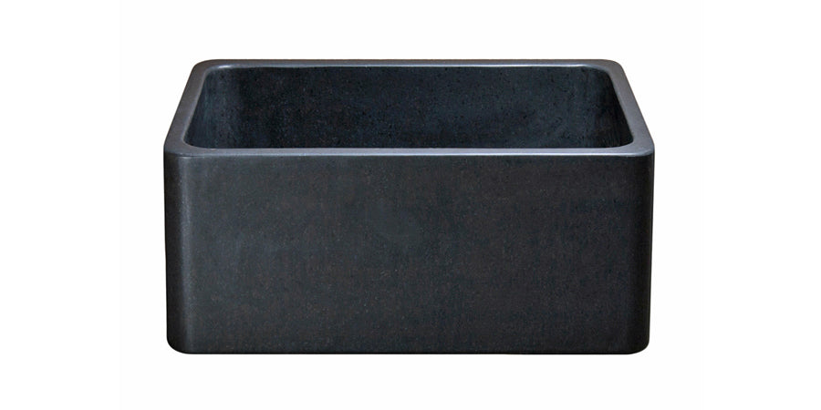 17" Black Granite Straight Front Bar & Prep Sink