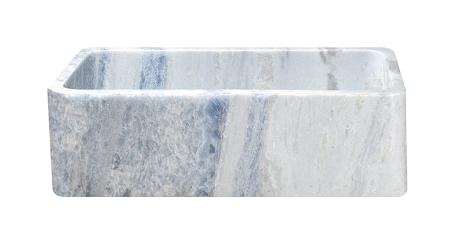 NEW! 33" Cloud Blue Quartzite Stone Farmhouse Sink