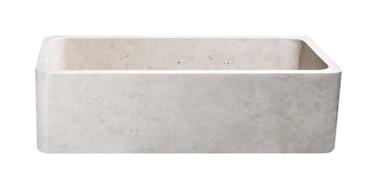 36″ Cantera Beige Marble Farmhouse Sink