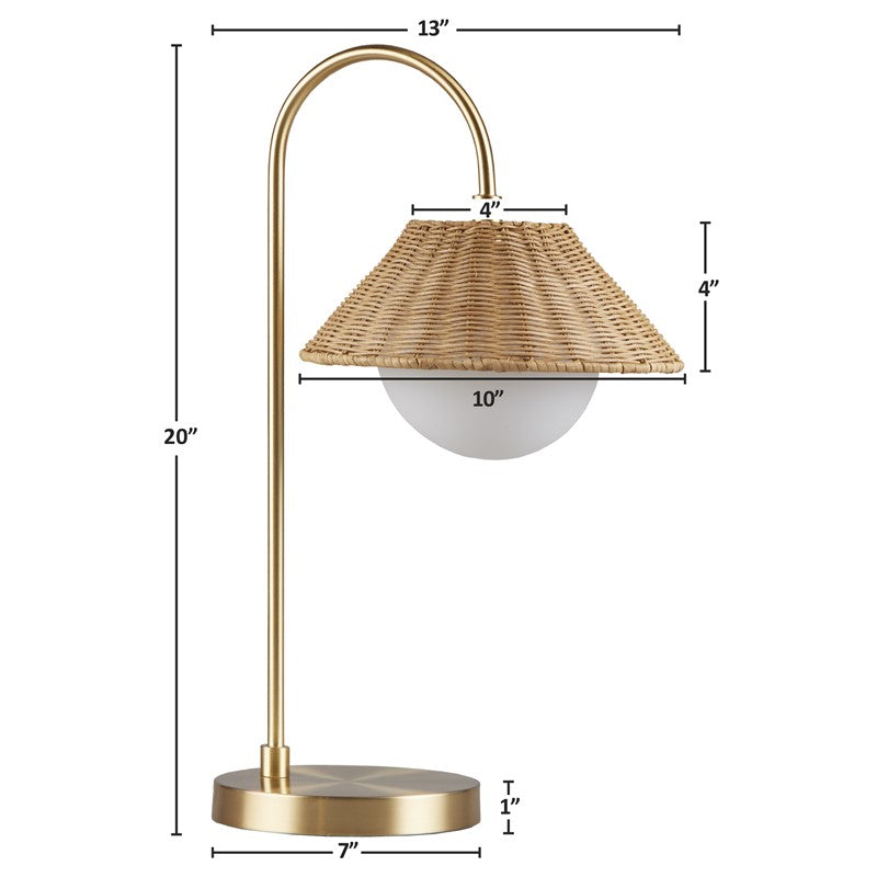 Laguna Rattan Weave Shade Table Lamp