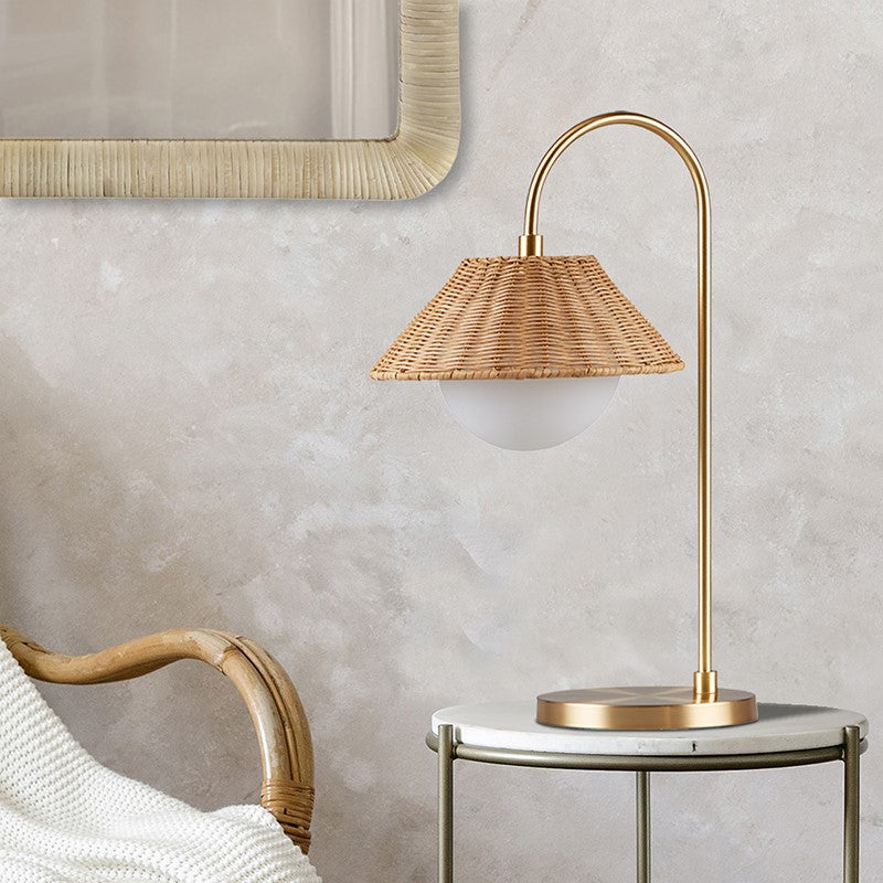 Laguna Rattan Weave Shade Table Lamp