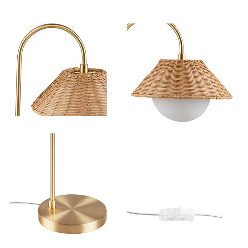 Laguna Rattan Weave Shade Table Lamp