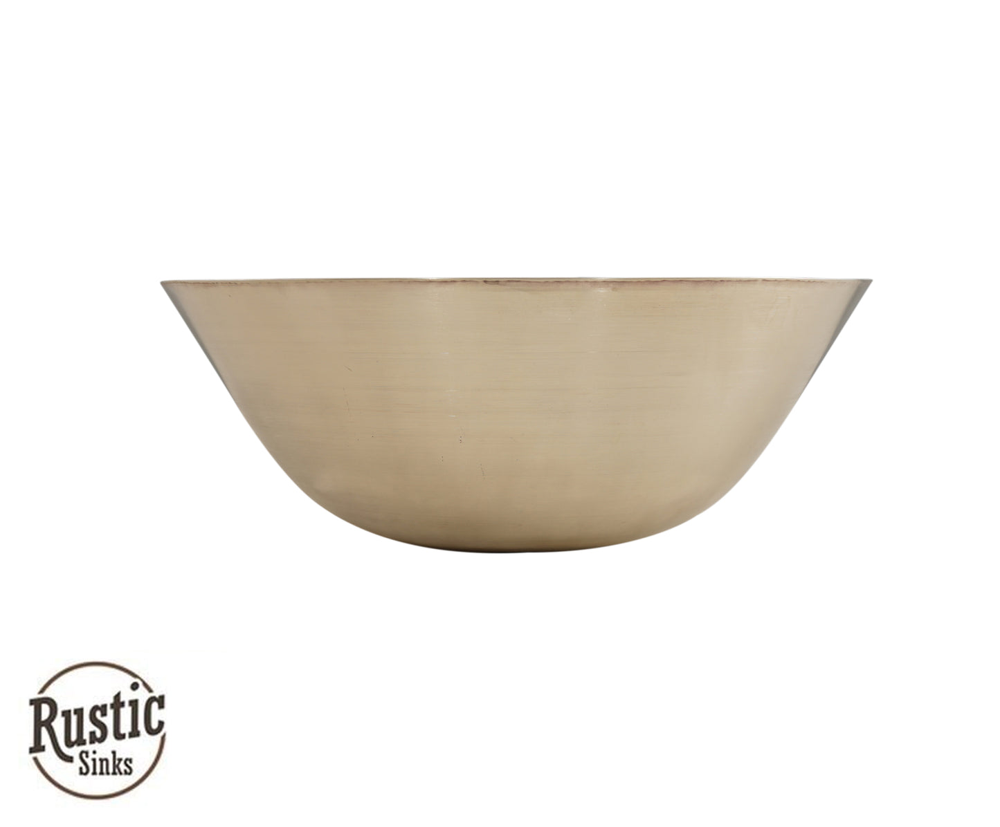 Round 16" Nickel & Brass Alloy Vessel Sink