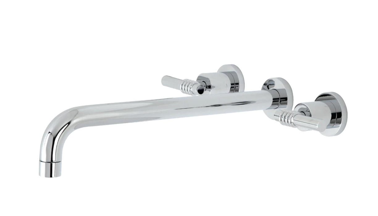 Milano Two-Handle 3-Hole Wall Mount Roman Tub Faucet