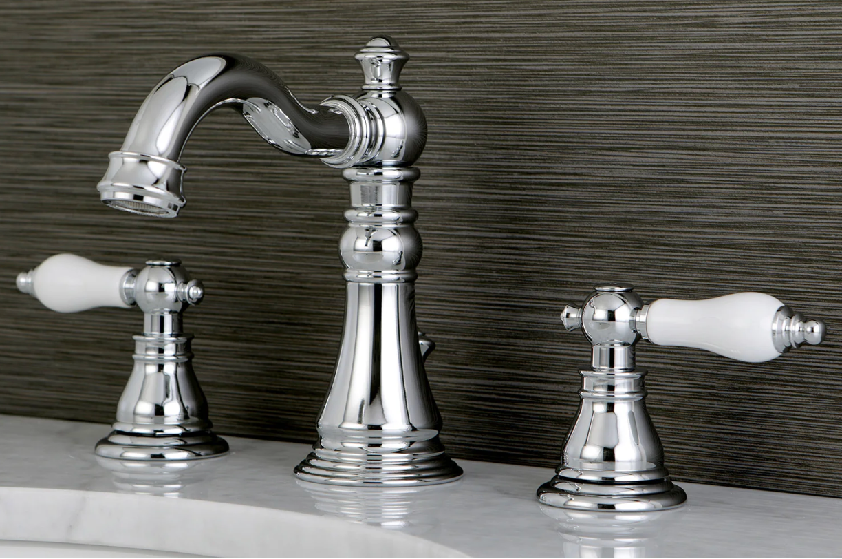 2 Handle Widespread Lavatory Faucet with Pop Up