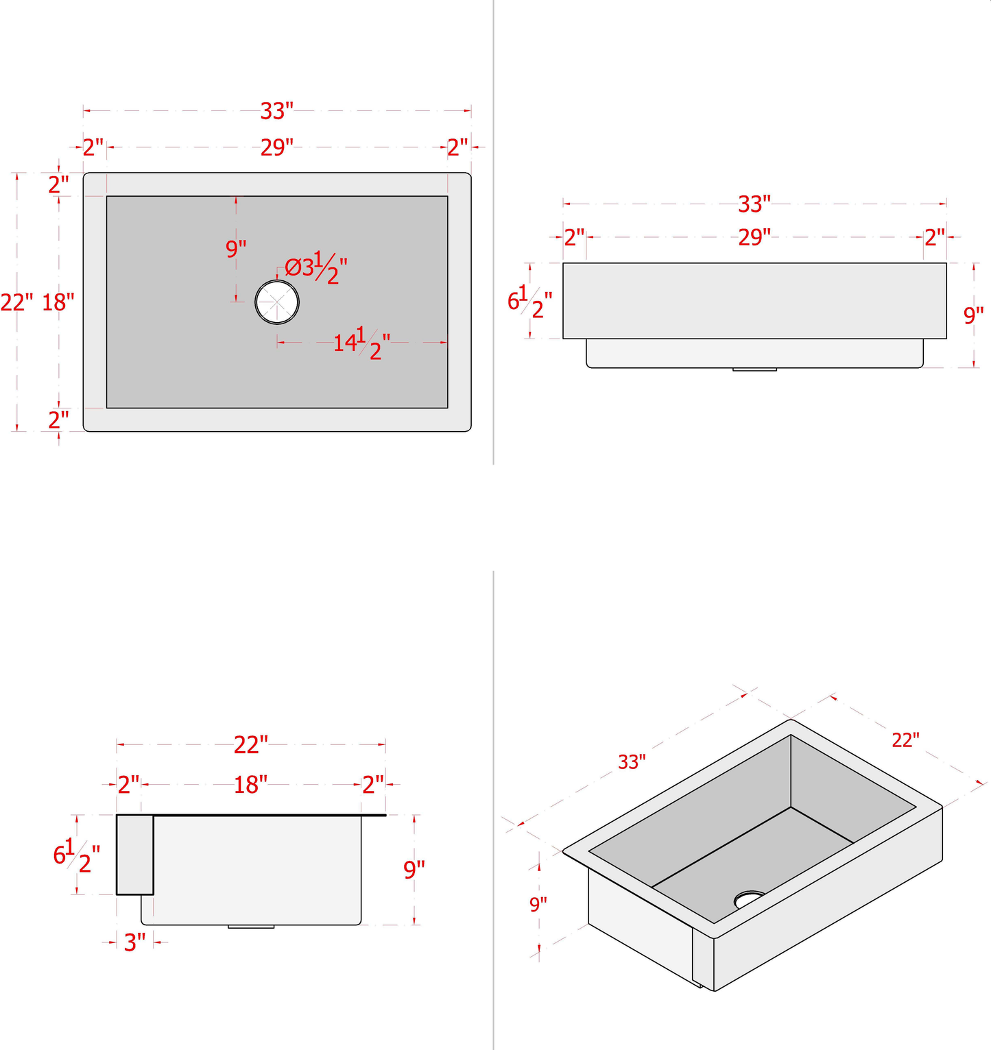 Retrofit Copper Single Bowl Farmhouse Sink