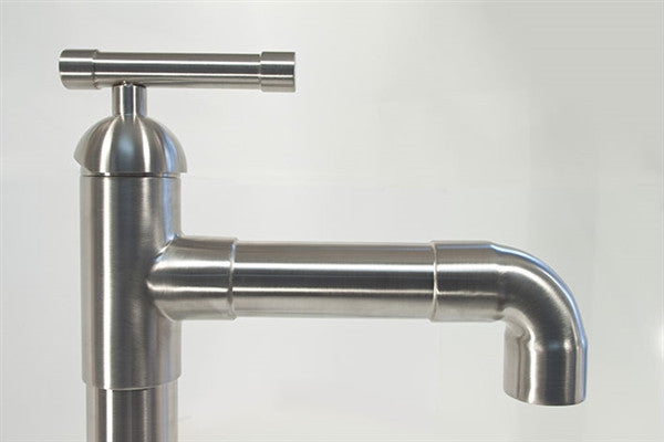 Short Lavatory Faucet with Elbow Spout