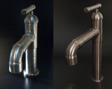 Short Lavatory Faucet with Elbow Spout