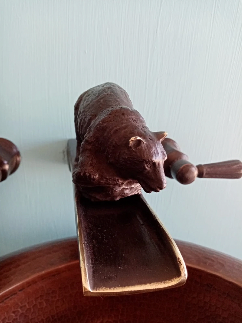 Bronze Bear Waterfall Faucet