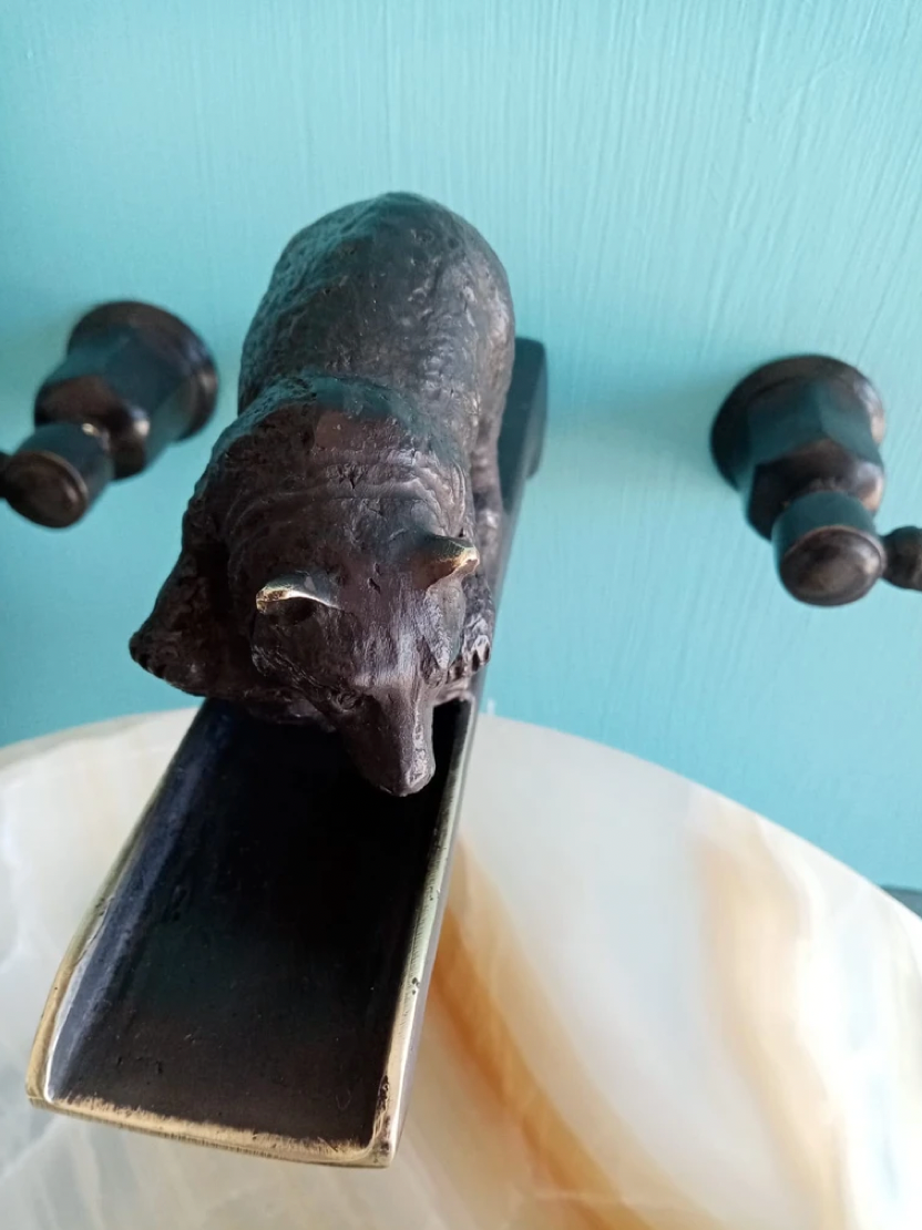 Bronze Bear Waterfall Faucet
