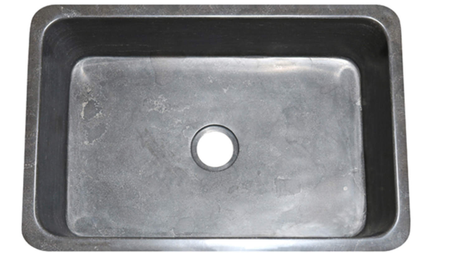 30" Smoke Brown Limestone Farmhouse Sink