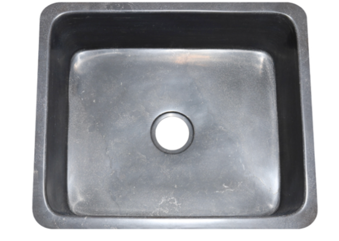 24" Smoke Brown Limestone Farmhouse Sink