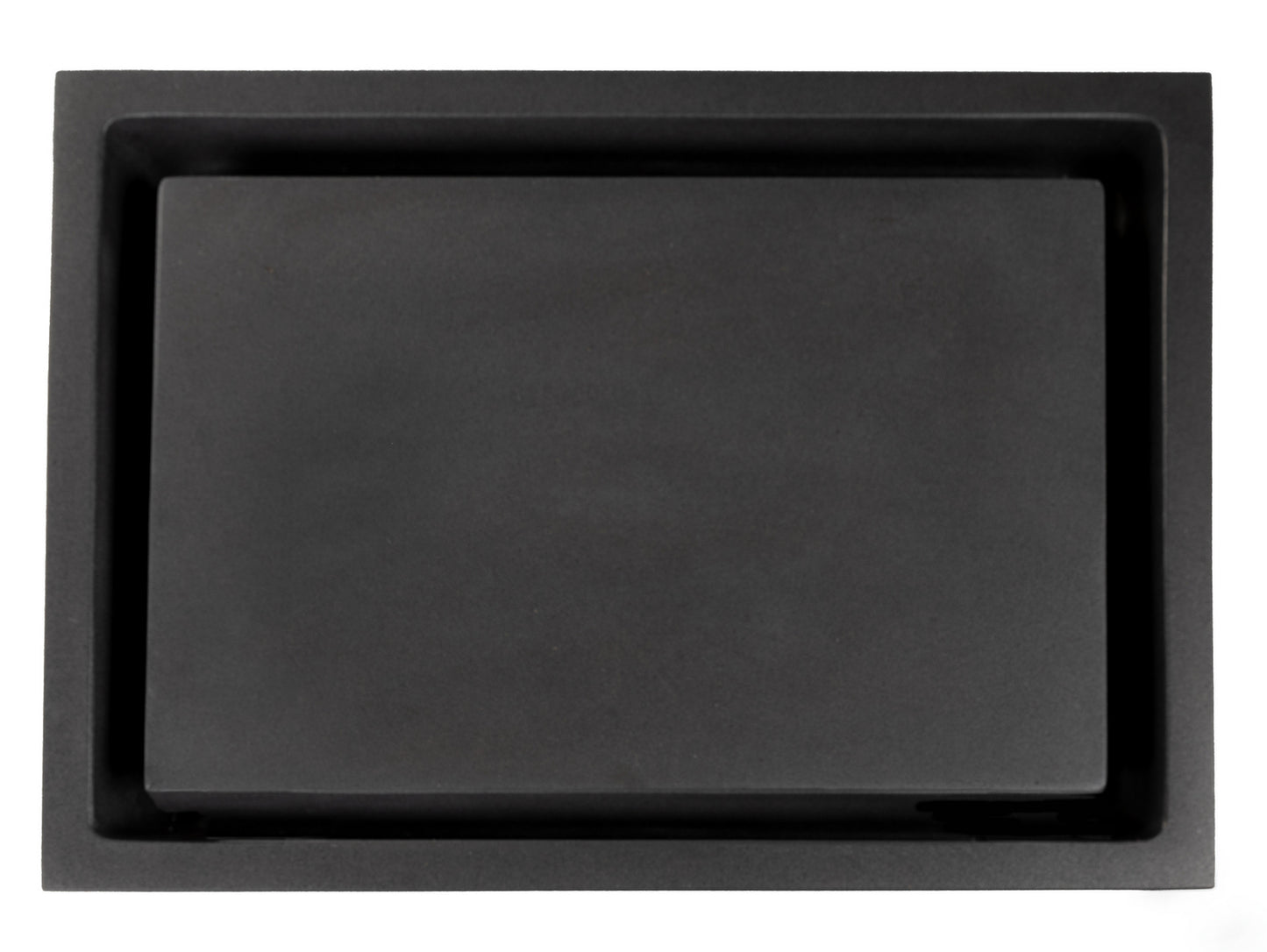 Rectangular Infinity Pool Sink - Honed Lava Stone