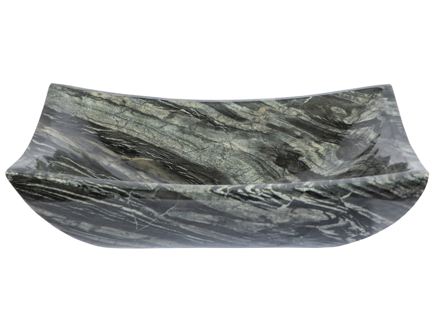 Deep Zen Sink - Wooden Black Marble