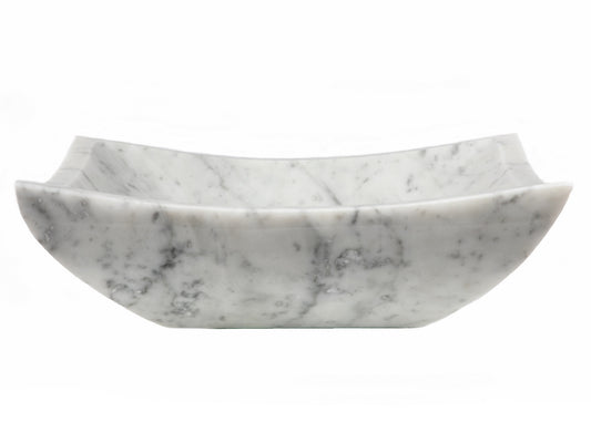 Square Deep Zen Sink - Carrara Marble