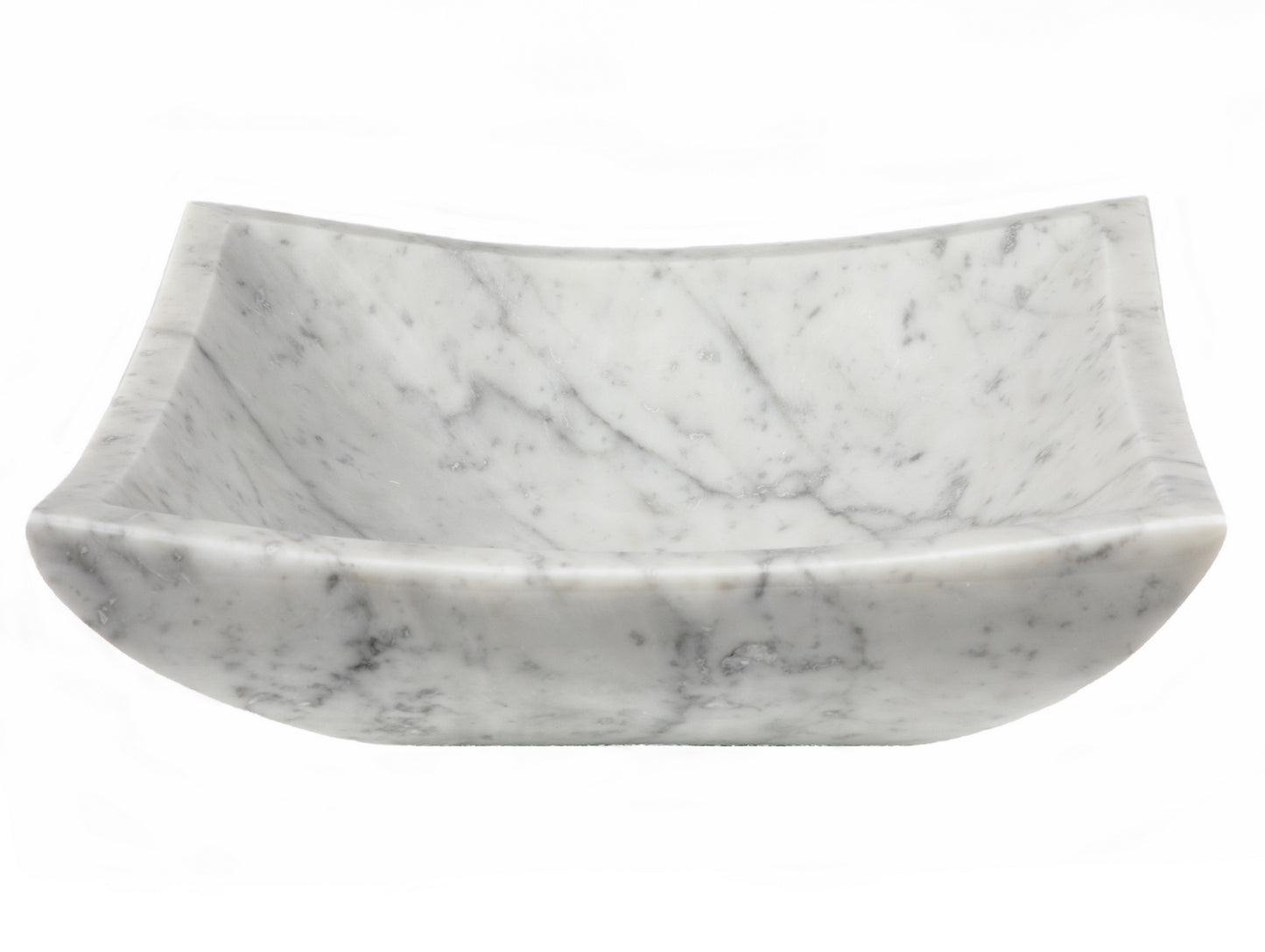 Square Deep Zen Sink - Carrara Marble