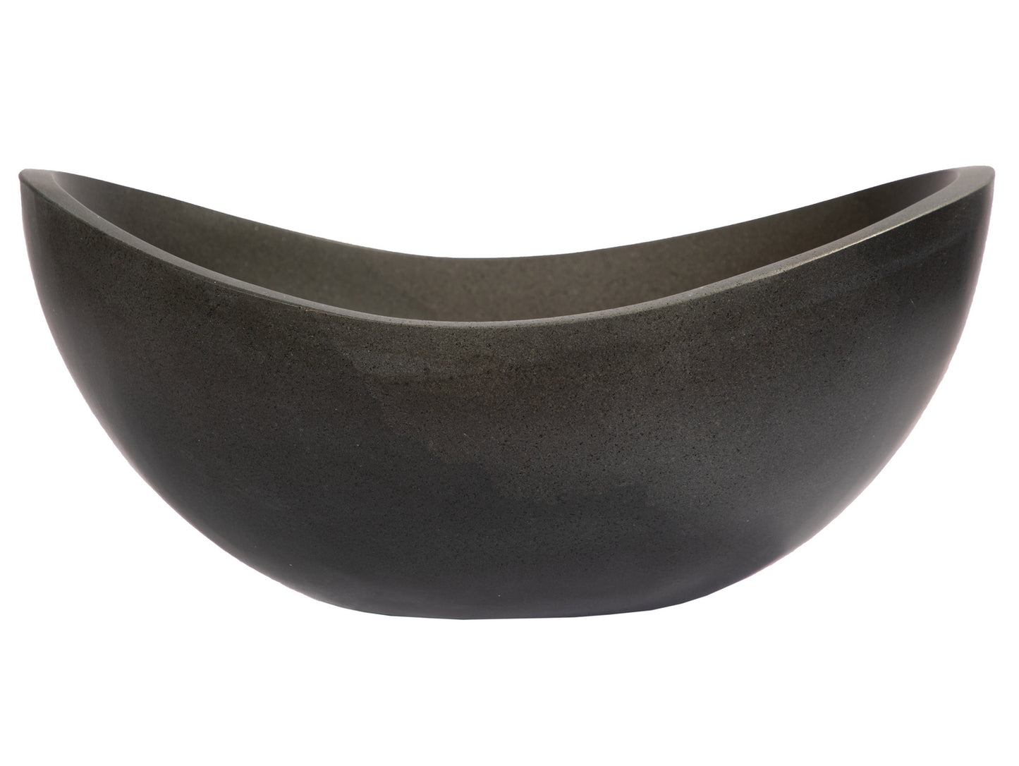 Small Canoe Vessel Sink - Lava Stone