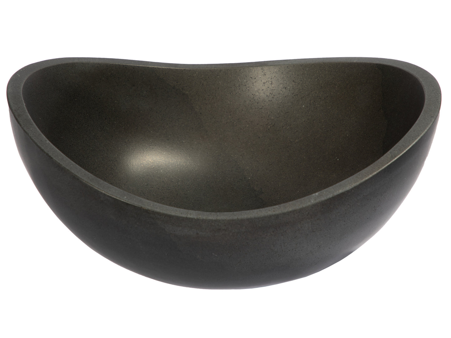 Small Canoe Vessel Sink - Lava Stone