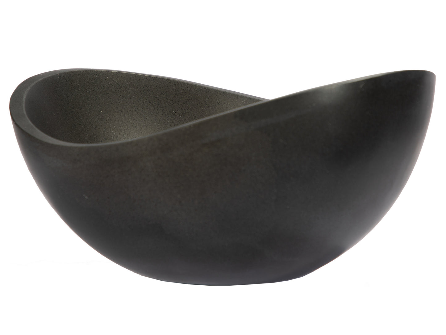 Small Canoe Vessel Sink - Lava Stone