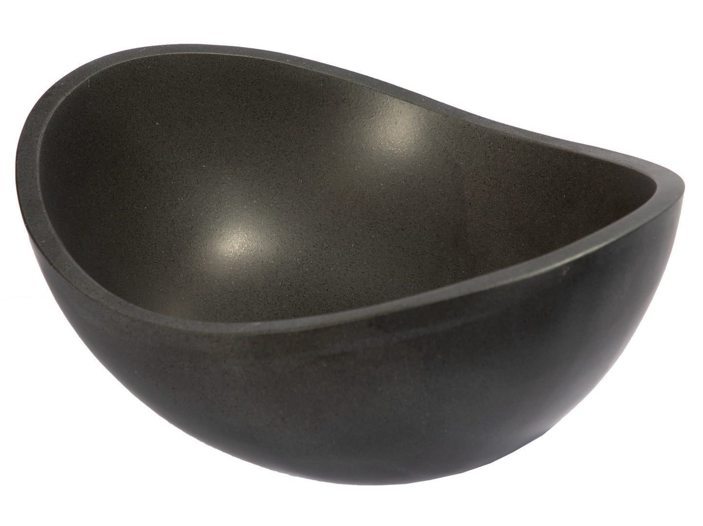 Small Canoe Vessel Sink - Lava Stone