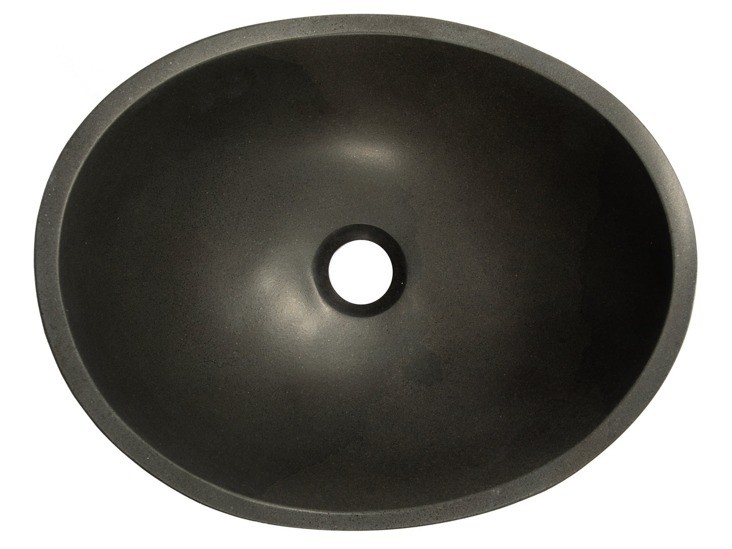 Small Canoe Vessel Sink - Lava Stone