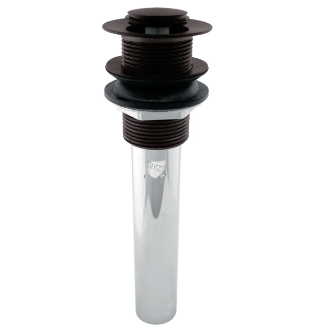 Push Pop-up Drain without Overflow