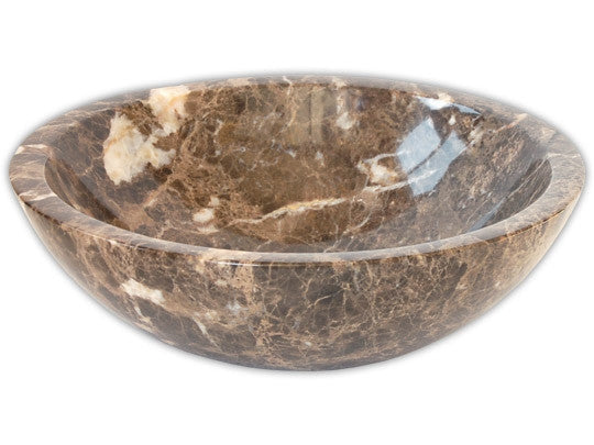 16" Dark Marble Vessel Sink