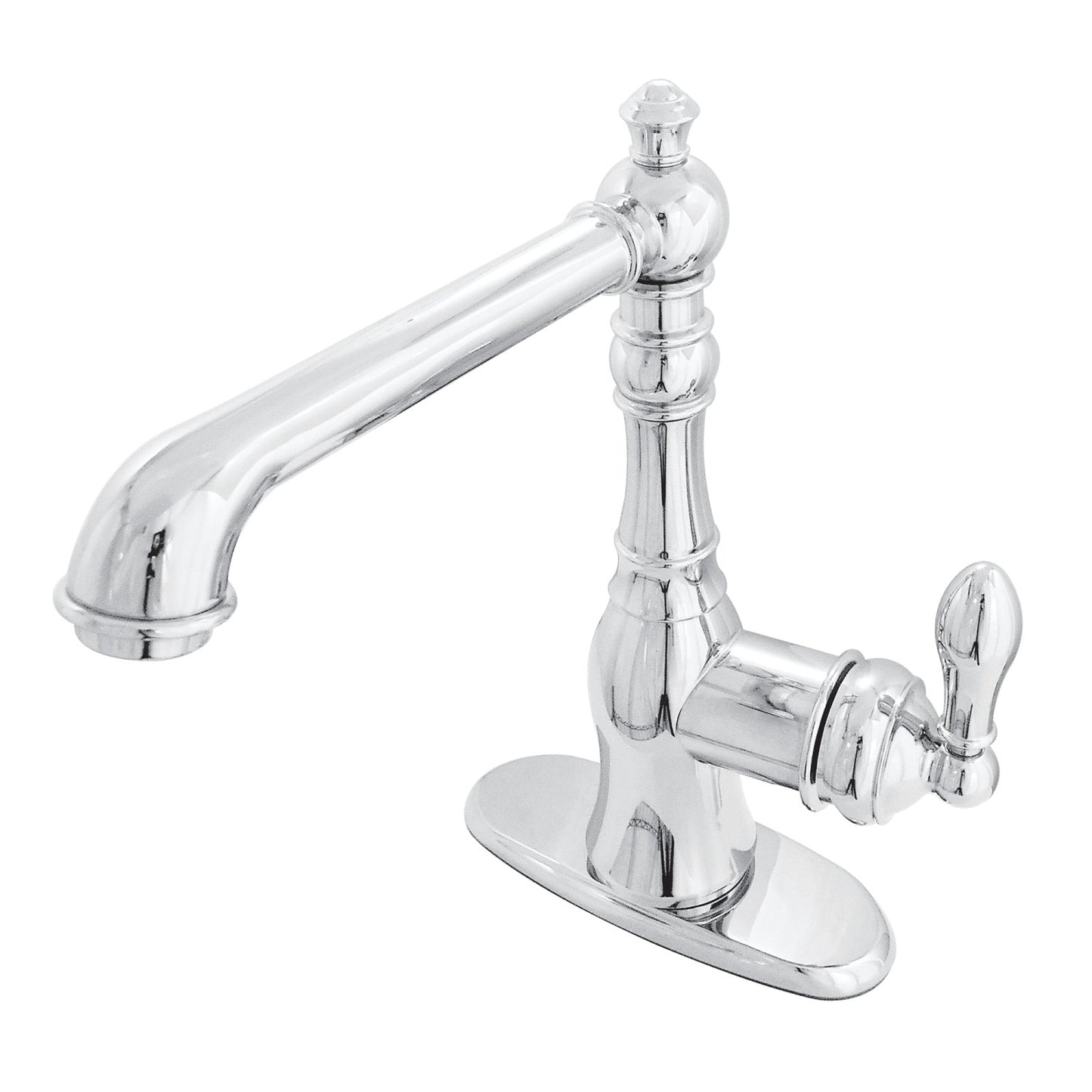 Single-Handle Bar Faucet, Polished Chrome