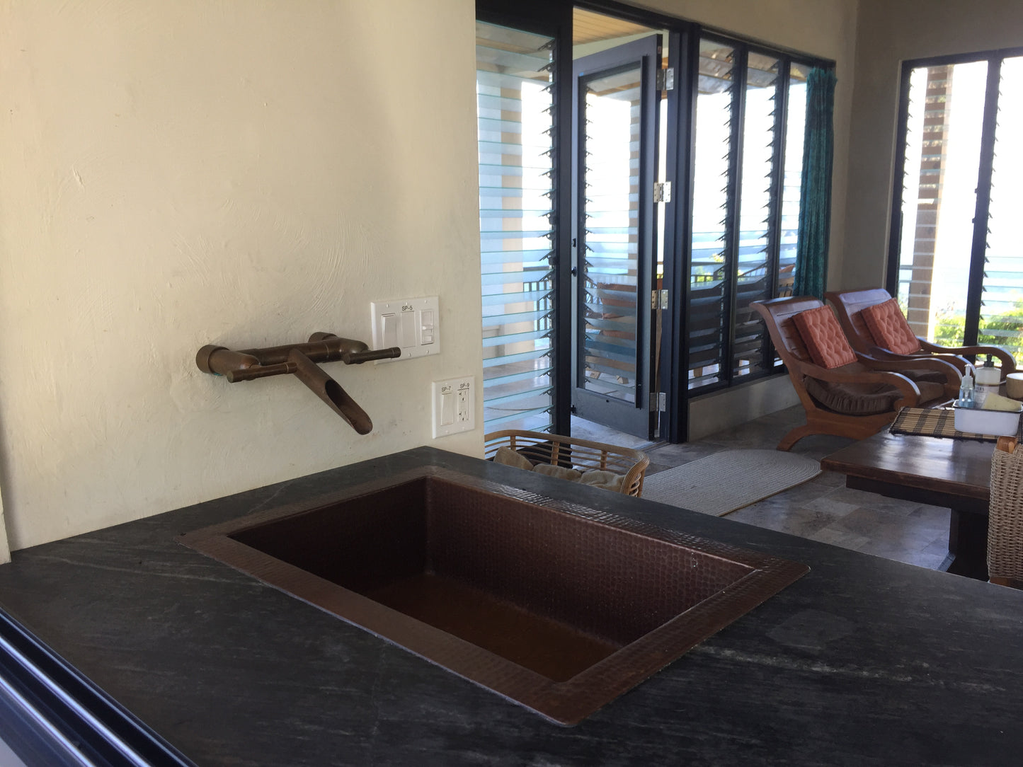 22" Copper Kitchen Single Bowl Sink