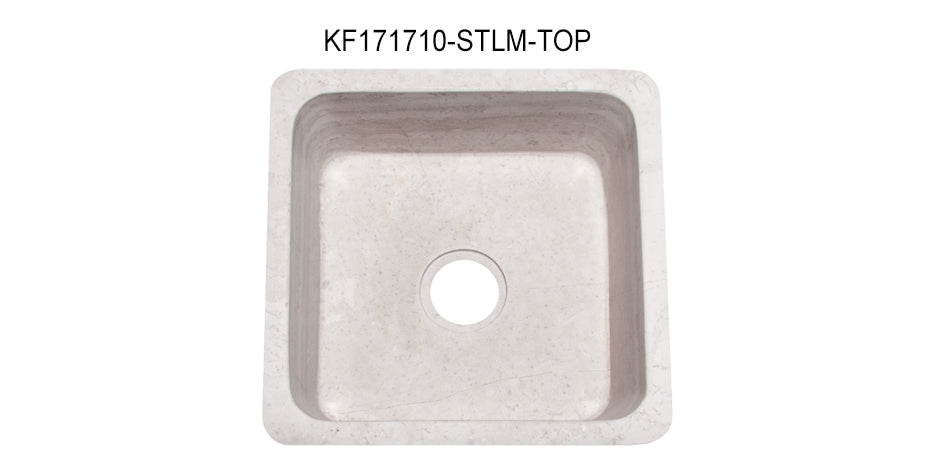 Stratus Marble Light 17" Apron Bar & Prep Farm Sink