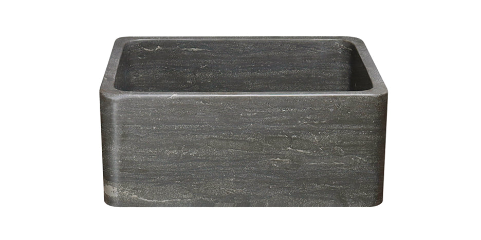 24" Smoke Brown Limestone Farmhouse Sink
