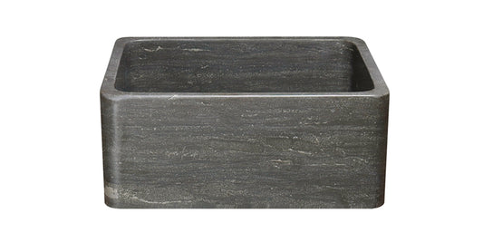 24" Smoke Brown Limestone Farmhouse Sink