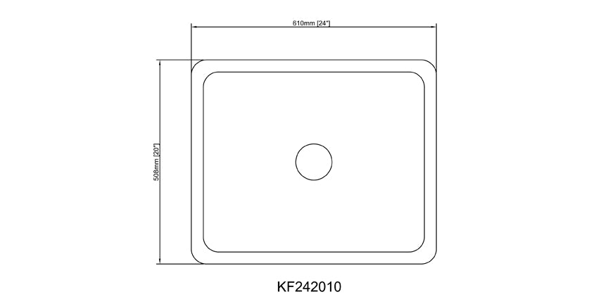 24" Stratus Marble Light Taupe Farmhouse Sink