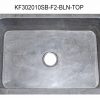 30" Smoke Brown Limestone Carved Front Farmhouse Sink