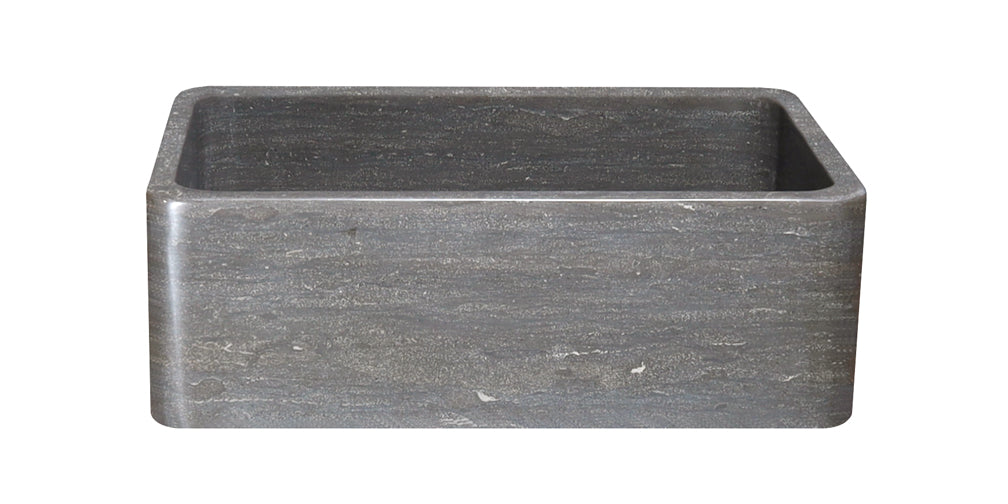 30" Smoke Brown Limestone Farmhouse Sink