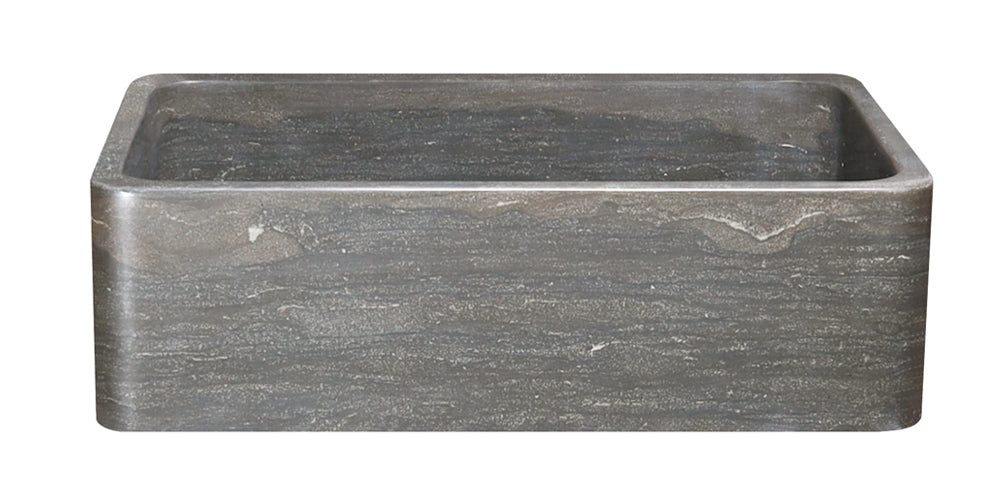 33" Smoke Brown Limestone Farmhouse Sink