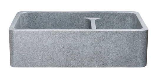 36″ Double Basin 60/40 Reversible Mercury Granite Sink