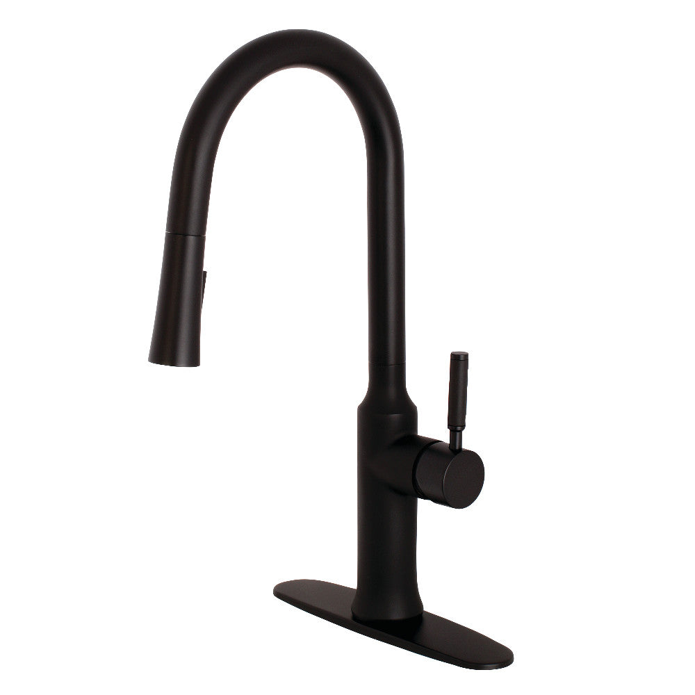 Gourmetier Modern Single-Handle Pull-Down Kitchen Faucet