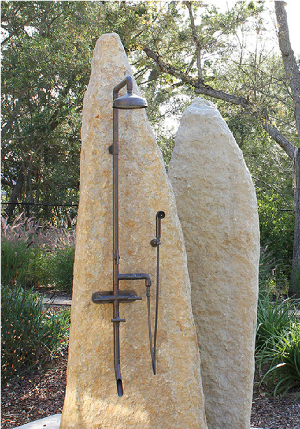 Waterbridge Wall Mount Exposed Shower System | Industrial Luxury Shower