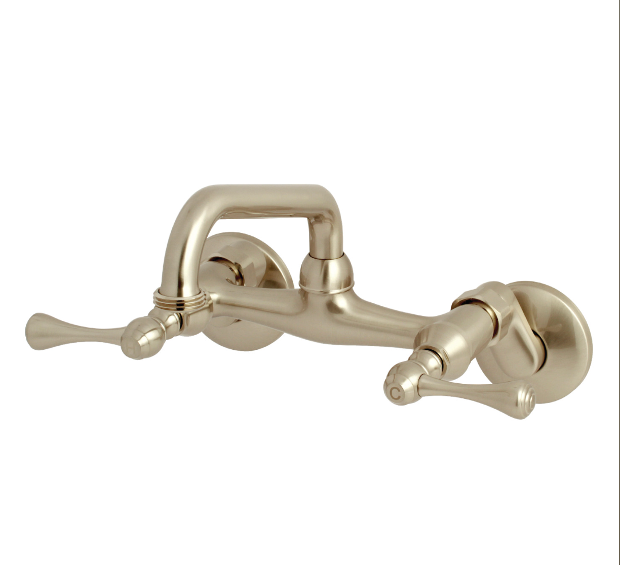 Two-Handle 2-Hole Wall Mounted Laundry Faucet