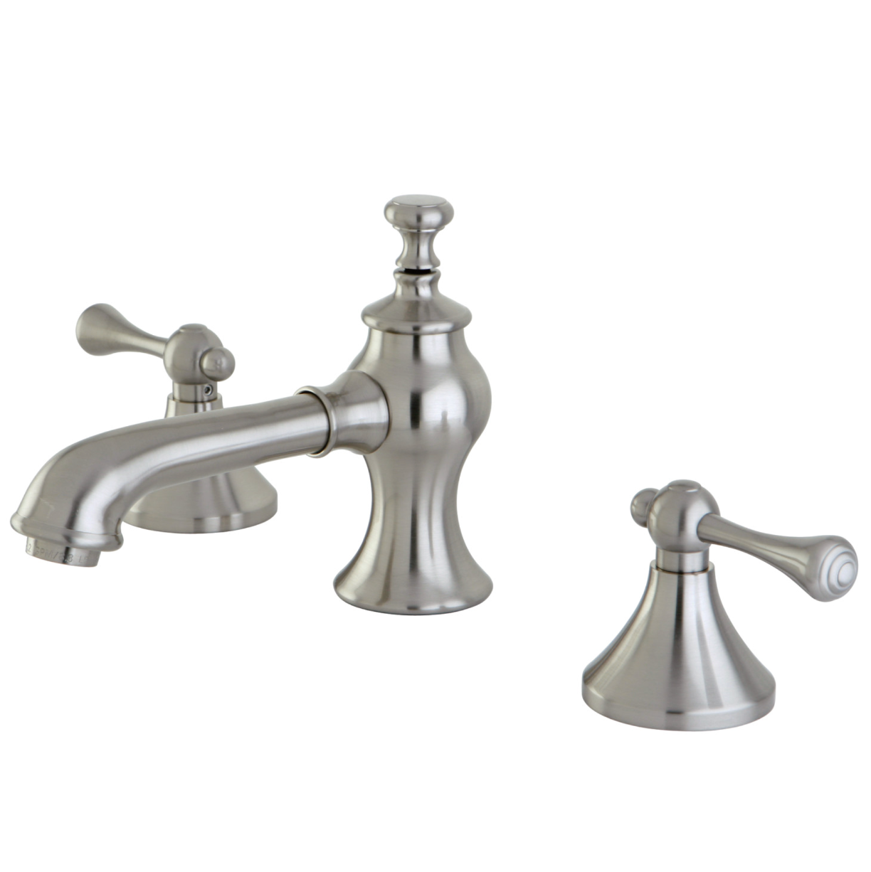 English Country Widespread Lavatory Faucet with Lever Handles